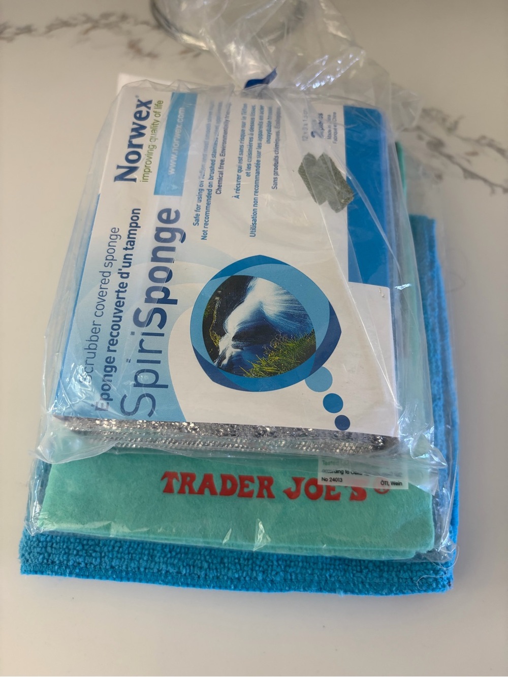 Norwex 2PK SpiriSponges + Trader Joe’s Amazing Reusable Kitchen Cloth + EcoSense